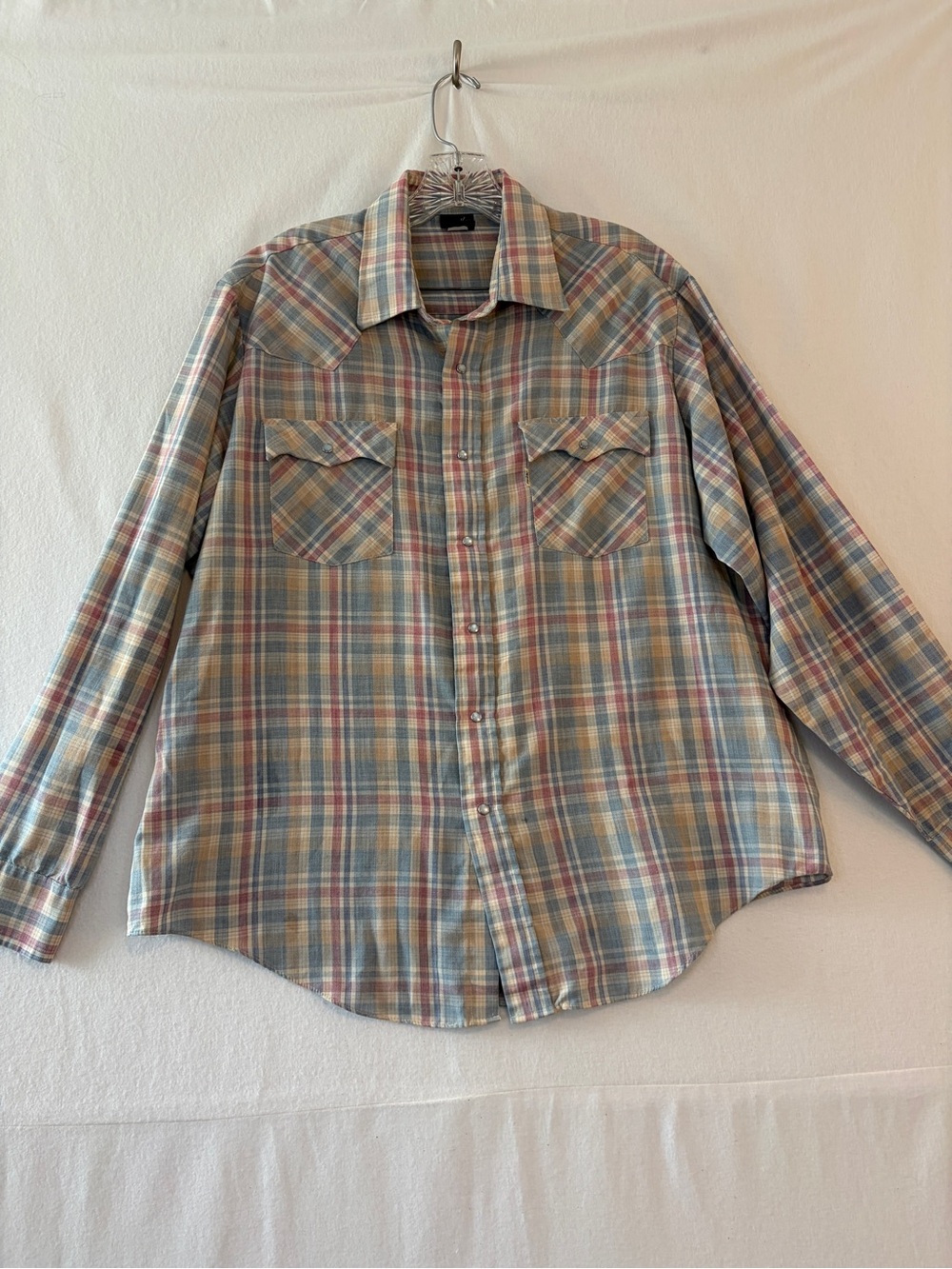 70s/80s Orange Tag Levi’s Pearl Snap Button Up
